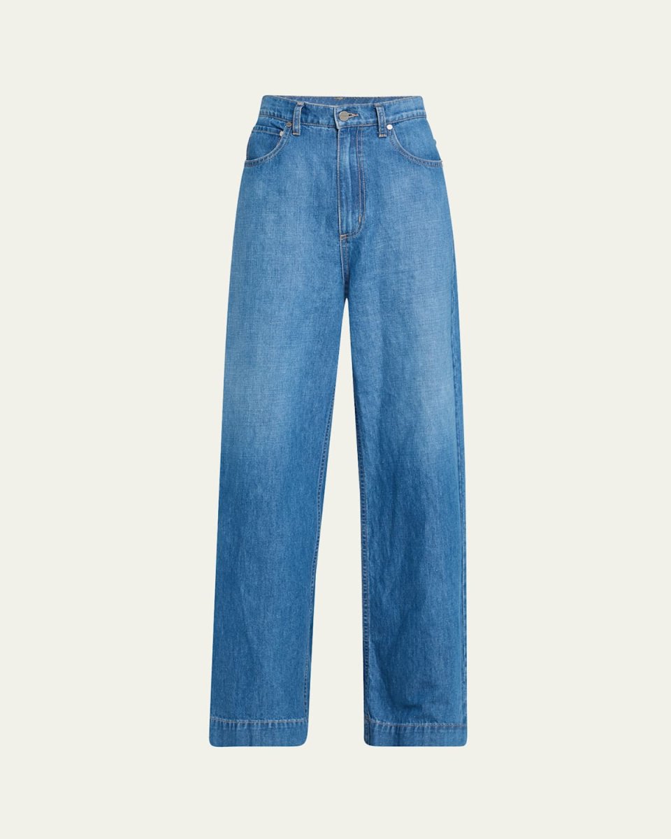 McDougal St Wide-Leg Denim Pants